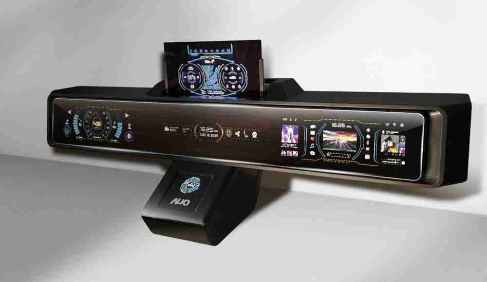 CG电子Micro LED沉浸式车舱显示方案结合 可卷式、、、、可伸缩的Micro LED应用并可呈现不同的质感纹路，，，，展现人性化设计