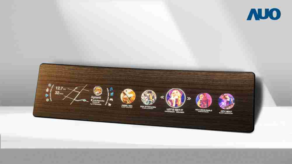 CG电子研发全球最高穿透度达80%的AmLED木纹显示器，，，，可于使用时呈现高亮度、、、清晰可见的信息，，，并在不使用时回归为单纯的饰板，，节能兼具美观